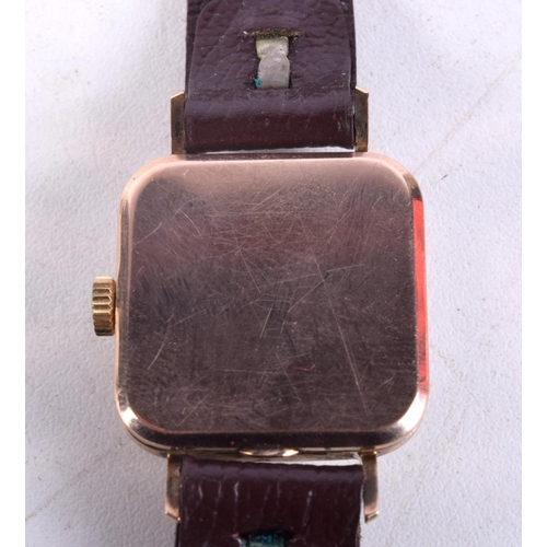 1002 - A VINTAGE TREBEX WRISTWATCH. 2.75 cm wide.