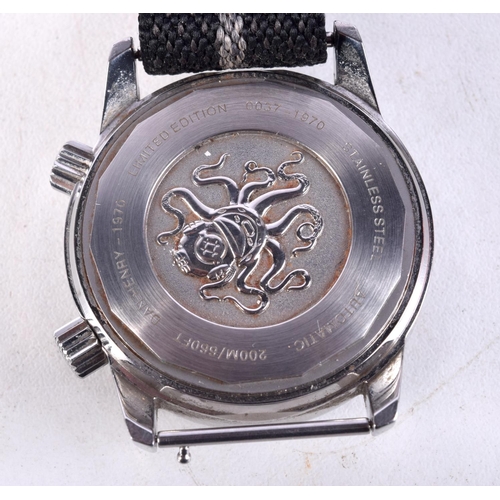 1011 - A DAN HENRY WRISTWATCH. 4 cm wide inc crown.