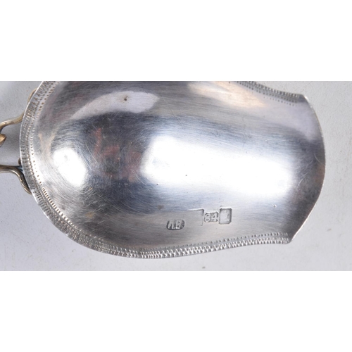 1105 - AN ANTIQUE RUSSIAN SILVER SPOON. 17.8 grams. 10.5 cm long.