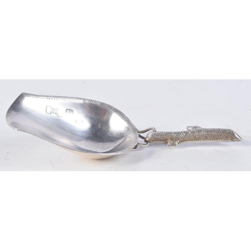 1105 - AN ANTIQUE RUSSIAN SILVER SPOON. 17.8 grams. 10.5 cm long.