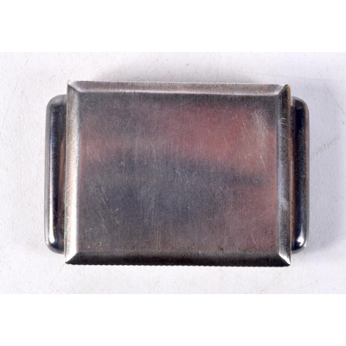 1298 - A VINTAGE SILVER PURSE WATCH. 5 cm x 3.5 cm.