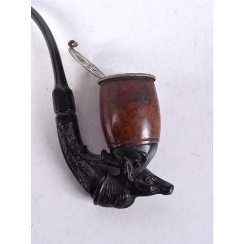 1361 - AN ANTIQUE BAVARIAN BLACK FOREST PIPE. 13.5 cm x 6 cm.