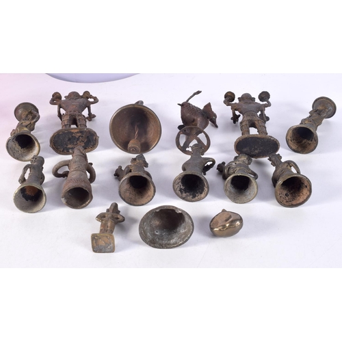 1479 - ASSORTED ANTIQUE TRIBAL BRONZES. (qty)