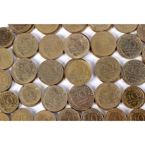 885 - A COLLECTION OF FRENCH COINS (qty)