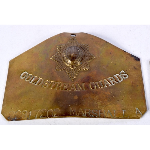 930 - FOUR LOVELY EARLY 20TH CENTURY MIXED METAL PLAQUES including cock fighting association, Coldstream g... 