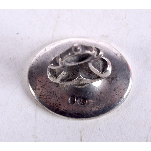 969 - AN ANTIQUE SILVER SEAL. 12 grams. 2.5 cm x 2.5 cm.