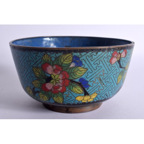 1532 - A 19TH CENTURY CHINESE CLOISONNE ENAMEL CIRCULAR BOWL Qing. 10.5 cm diameter.