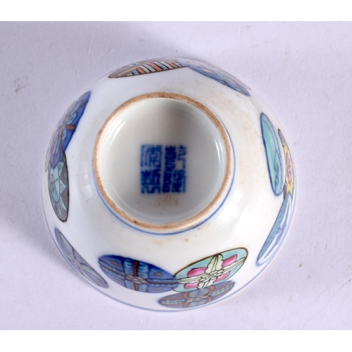 1636 - A CHINESE DOUCAI PORCELAIN TEABOWL 20th Century. 6.5 cm diameter.