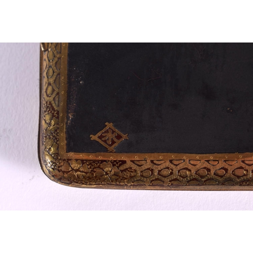 1660 - A JAPANESE TAISHO PERIOD KOMAI STYLE MIXED METAL CIGARETTE CASE. 12 cm x 8.5 cm.