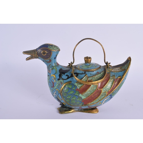 1671 - A RARE EARLY 20TH CENTURY CHINESE CLOISONNE ENAMEL CENSER AND COVER Late Qing/Republic. 15 cm x 11 c... 