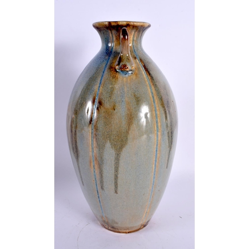 1959 - AN EARLY 20TH CENTURY CHINESE JUN WARE STYLE DRIP GLAED VASE Late Qing/Republic. 28 cm x 10 cm.