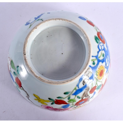 1974 - AN 18TH CENTURY CHINESE EXPORT FAMILLE ROSE PORCELAIN BOWL Qianlong. 21 cm x 9 cm.