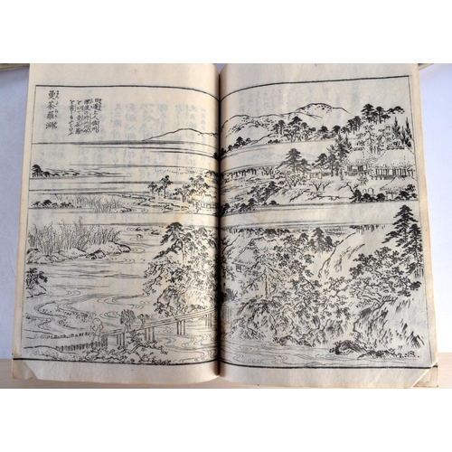 2054 - ASSORTED 19TH CENTURY JAPANESE MEIJI PERIOD WOOD BLOCK BOOKLETS with ink blocks. (11)