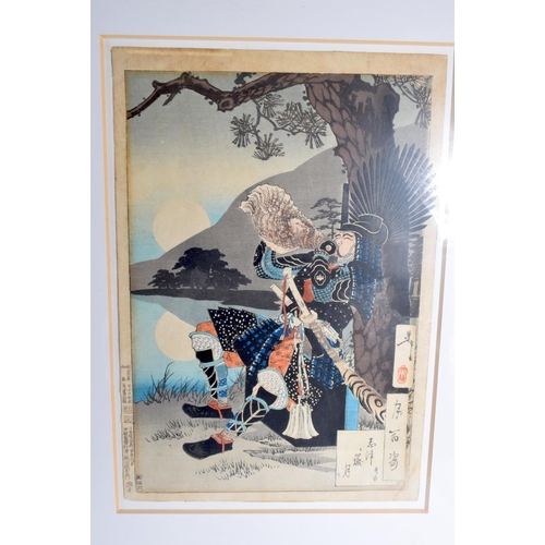 2122 - Japanese School (19th Century) 7 x Woodblock prints, assorted scenes. Largest 56 cm x 42 cm. (7)