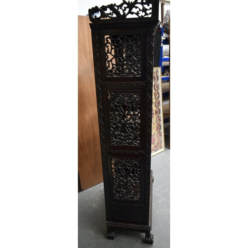 2131 - A GOOD 19TH CENTURY CHINESE HONGMU CARVED WOOD DISPLAY CABINET Qing. 180 cm x 35 cm x 75 cm.