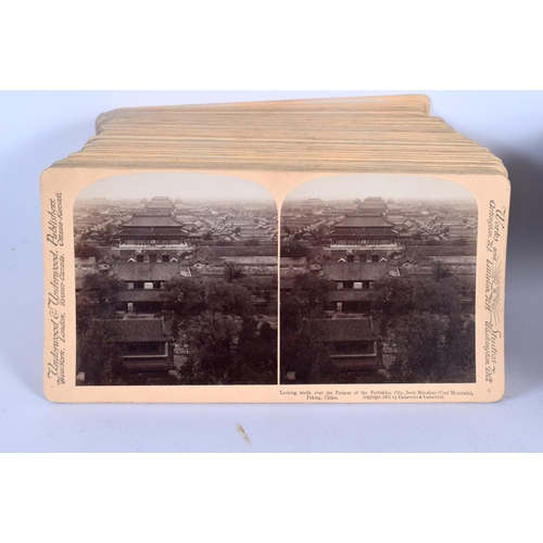 2142 - A COLLECTION OF ORIGINAL EARLY 20TH CENTURY CHINESE PHOTOGRAPHS approximately 100 within a leather b... 