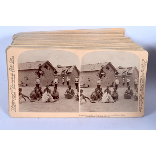 2142 - A COLLECTION OF ORIGINAL EARLY 20TH CENTURY CHINESE PHOTOGRAPHS approximately 100 within a leather b... 