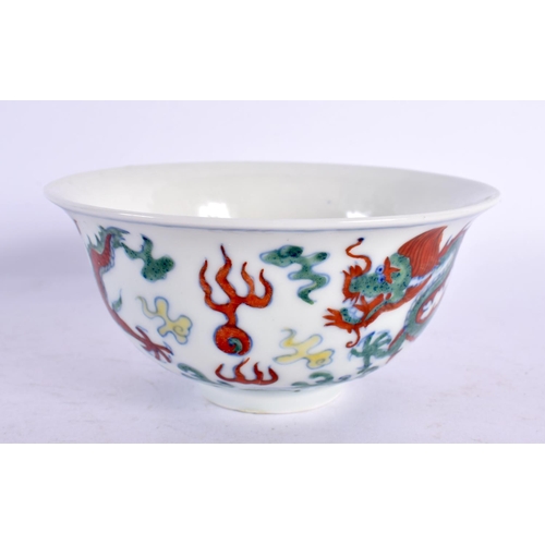 2158 - A CHINESE DOUCAI PORCELAIN BOWL 20th Century. 11 cm diameter.