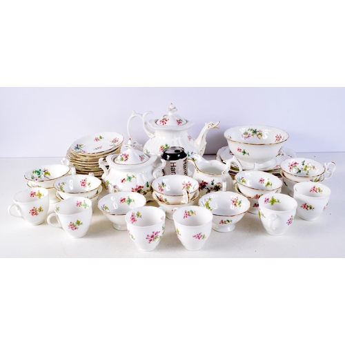 3785 - A  Staffordshire porcelain tea service (Qty).