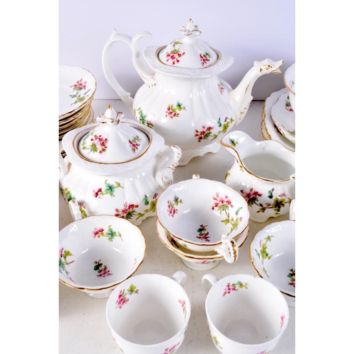 3785 - A  Staffordshire porcelain tea service (Qty).