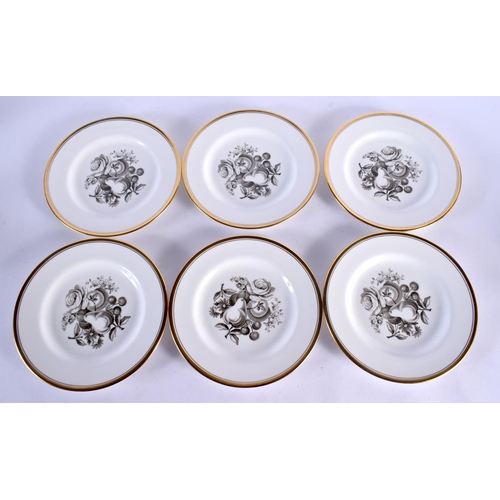 165 - A CASED COPELAND SPODE SET OF TEACUPS AND SAUCERS. (18)