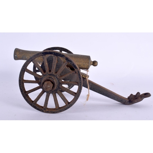 343 - THREE VINTAGE COUNTRY HOUSE CANNONS in various forms and sizes. Largest 55 cm x 20 cm. (3)