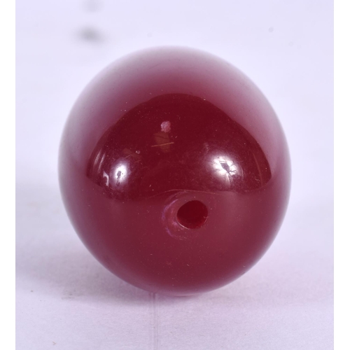 371 - A COLLECTION OF EUROPEAN ART DECO RED BEADS probably Faturan or cherry amber. 460 grams. Largest 3.5... 