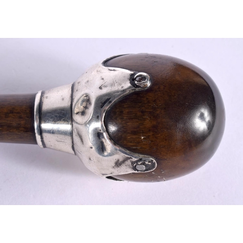 388 - A VERY RARE 19TH CENTURY SOUTH AFRICAN CARVED RHINOCEROS HORN ZULU KNOBKERRIE probably from a black ... 
