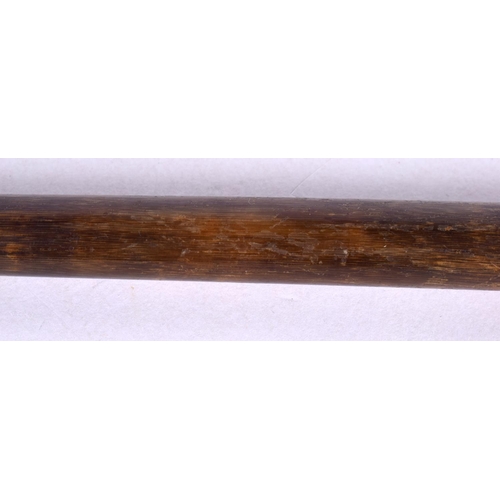 388 - A VERY RARE 19TH CENTURY SOUTH AFRICAN CARVED RHINOCEROS HORN ZULU KNOBKERRIE probably from a black ... 