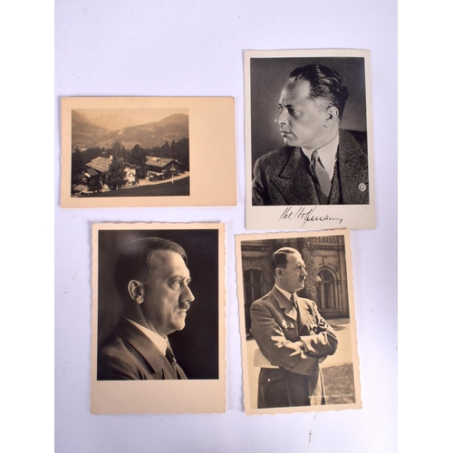 412 - THREE GERMAN MILITARY ADOLF HITLER MAGAZINES together with similar post cards. (qty)