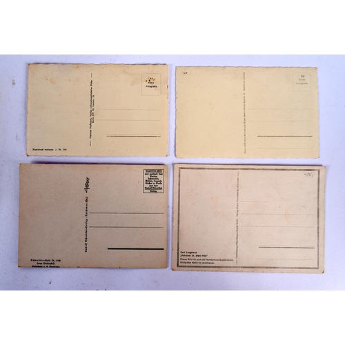 412 - THREE GERMAN MILITARY ADOLF HITLER MAGAZINES together with similar post cards. (qty)