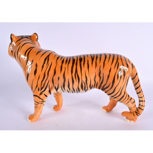 421 - A LARGE BESWICK FIGURE OF A TIGER. 27 cm x 20 cm.