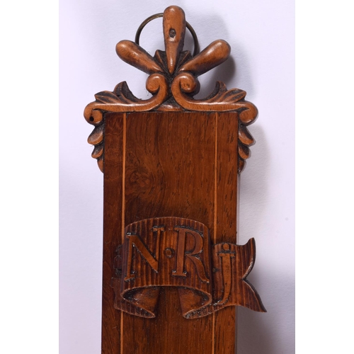 589 - A FINE 18TH CENTURY EUROPEAN CARVED FRUITWOOD CORPUS CHRISTI modelled upon a cross. 80 cm x 35 cm.