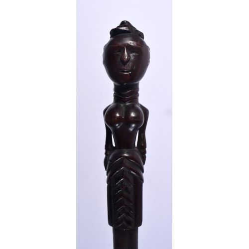 597 - A SOLOMON ISLANDS TRIBAL CHIEFS ORATOR STAFF. 83 cm long.