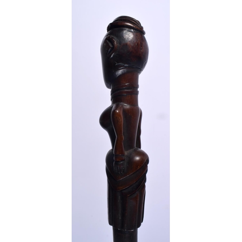 597 - A SOLOMON ISLANDS TRIBAL CHIEFS ORATOR STAFF. 83 cm long.