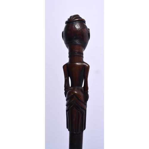 597 - A SOLOMON ISLANDS TRIBAL CHIEFS ORATOR STAFF. 83 cm long.