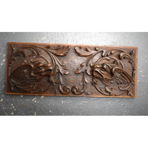 84 - A COLLECTION OF 19TH CENTURY CONTINENTAL CARVED WOOD PANELS possibly Italian. Largest 153 cm x 16 cm... 