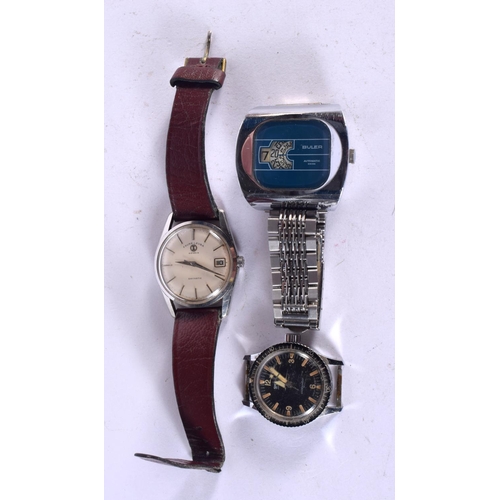 1289 - THREE VINTAGE WATCHES.  SMITHS / FAVRE LEUBA / BULER (3)