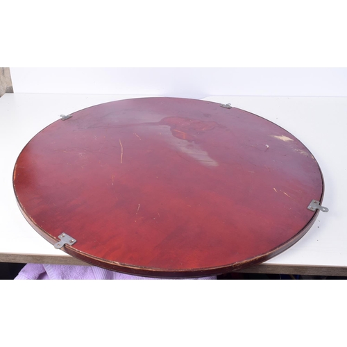 3137 - A LARGE ART DECO MIRROR. 76 cm diameter.