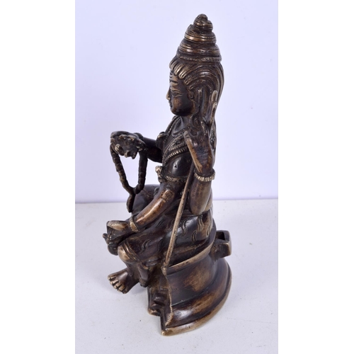 3680 - A bronze Hindu figure of Shiva 15 cm.