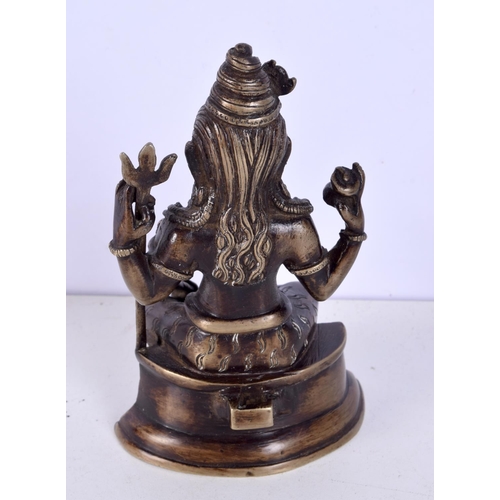 3680 - A bronze Hindu figure of Shiva 15 cm.