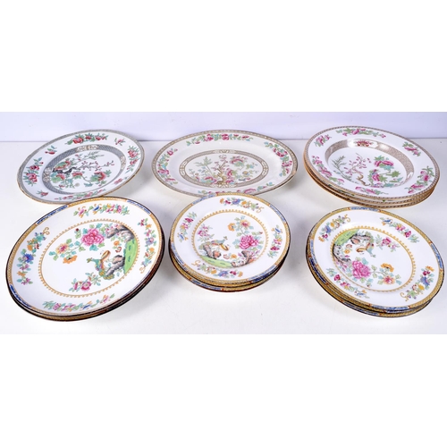 3744 - A collection of Copeland Spode plates together with other plates Bridgewood etc