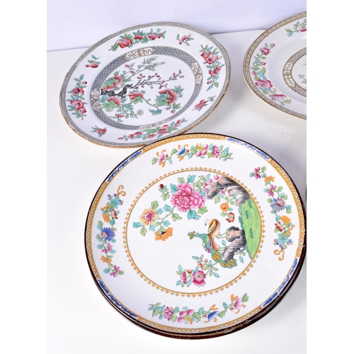 3744 - A collection of Copeland Spode plates together with other plates Bridgewood etc