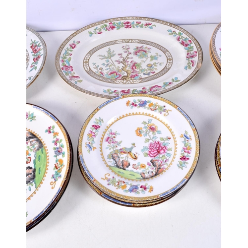 3744 - A collection of Copeland Spode plates together with other plates Bridgewood etc