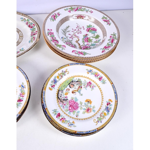 3744 - A collection of Copeland Spode plates together with other plates Bridgewood etc