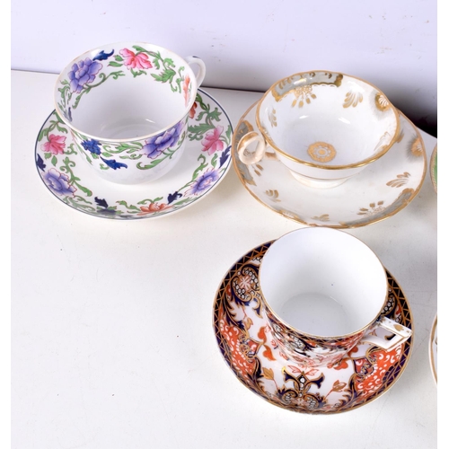 3745 - A collection of Cups and saucers Crown Derby, Copeland Spode etc (Qty).