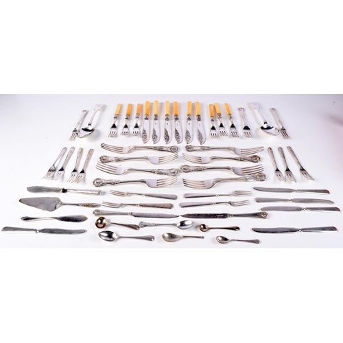 3749 - A quantity of plated flatware. (Qty)