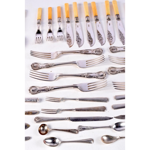 3749 - A quantity of plated flatware. (Qty)