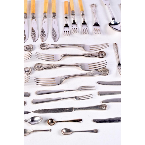 3749 - A quantity of plated flatware. (Qty)