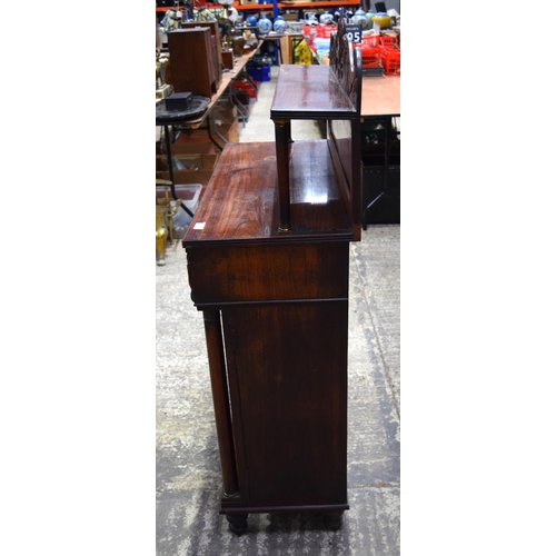 3781 - An early Victorian Rosewood Chiffonier 135 x93 x 38 cm.